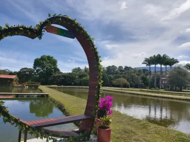 El gran Corazón del Restaurante Finca Los Lagos en Togüí Boyacá